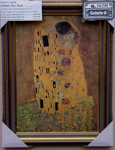 Ölgemälde Gemälde Reproduktion Replikat Klimt - Der Kuss