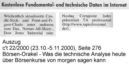 Scan-Auszug: c't 22/2000 (23.10.-5.11.2000), Seite 276